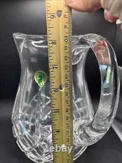 Waterford Crystal Large Lismore Water Serving Pitcher w Labels 8.25