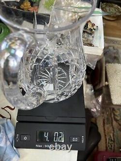 Waterford Crystal Large Lismore Water Serving Pitcher w Labels 8.25