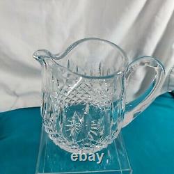 Waterford Crystal Lismore 42 Ounce Ice Lip Jug / Water Pitcher Marked on Bottom