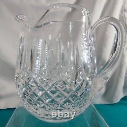 Waterford Crystal Lismore 42 Ounce Ice Lip Jug / Water Pitcher Marked on Bottom