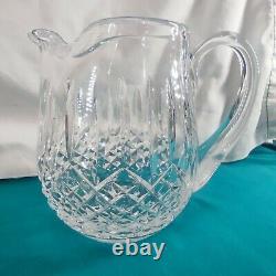 Waterford Crystal Lismore 42 Ounce Ice Lip Jug / Water Pitcher Marked on Bottom