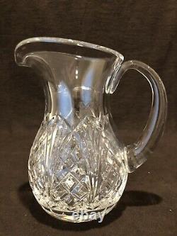Waterford Crystal Waterville Water Pitcher Jug 7 1/2 H at Spout 44 OZ New Mark