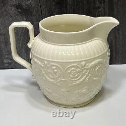 Wedgwood Partician Cream Ware Large Water Pitcher Jug 6.55 tall and Tall RARE