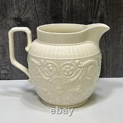 Wedgwood Partician Cream Ware Large Water Pitcher Jug 6.55 tall and Tall RARE