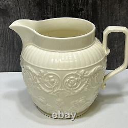 Wedgwood Partician Cream Ware Large Water Pitcher Jug 6.55 tall and Tall RARE