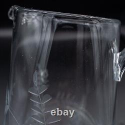 William Yeoward Crystal Wisteria Water Pitcher Jug 7 1/2 FREE USA SHIPPING