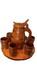 Wooden Jug Barrel Jug Water Jug Wooden Cups Set7 Pieces 1xjug 6xcup Vintage