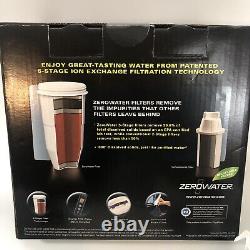 Zerowater Water Filter Pitcher With 6 Replacement Filter Cartridges NEW IN BOX