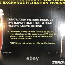 Zerowater Water Filter Pitcher With 6 Replacement Filter Cartridges NEW IN BOX