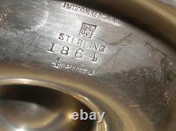 10.5 Vintage International Sterling Silver Water Pitcher 4 Pintes #1864 995,4 Gr