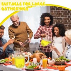 12 pièces de carafes en plastique 60 oz claires jugs pour restaurant jus lait thé boisson