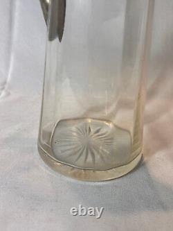 1867-1922 Jugendstil Art Nouveau Cruche à eau en argent autrichien Vienne VMS