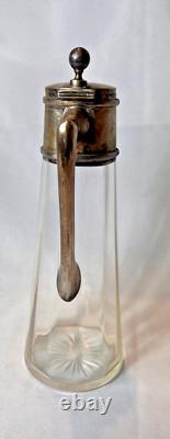 1867-1922 Jugendstil Art Nouveau Cruche à eau en argent autrichien Vienne VMS