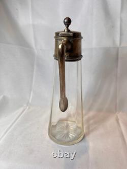 1867-1922 Jugendstil Art Nouveau Cruche à eau en argent autrichien Vienne VMS