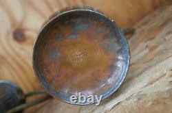 3 Antique Égyptien Hammered Copper Eau Can Jug Pitchers Bonsai Gooseneck 12