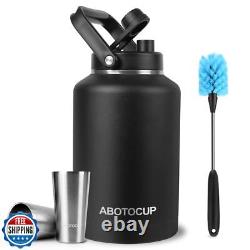 ABOTOCUP Jerrican d'eau de 1,5 gallon avec large ouverture, bouteille d'eau isolée de 192 oz K