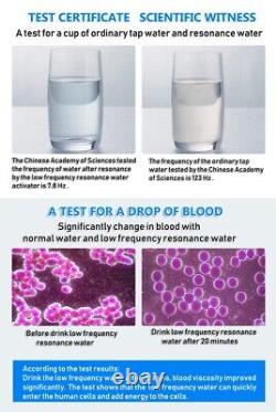 Activateur d'eau à résonance moléculaire à basse fréquence de 7,8 Hz sans pichet/broc