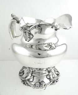 Aesthétique Reed & Barton Silver Plate Co Grand Art Nouveau Pitcher D'eau Jug