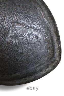 Aiguière en cuivre gravée islamique antique 19ème siècle Afghanistan 25L