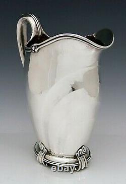 American Sterling Art Deco Water Pitcher Par Woodside Of Ny