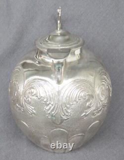 Ancienne cruche d'eau en argent massif de 3,2 litres de Bogota, Colombie, avec pièce de monnaie en argent 900, 18 onces.