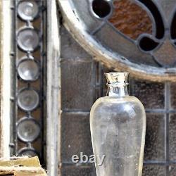 Antique 1905 John Grinsell & Sons Silver Collar Glass Water Verser Decanter Jug
