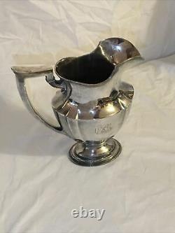 Antique 1915 Gorham Sterling Silver Plymouth Water Pitcher A2788 54 Oz