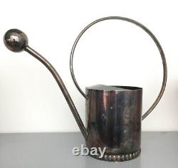 Antique Early MID Century Plant Flower Orchid Silver Watering Can Bec, Danemark