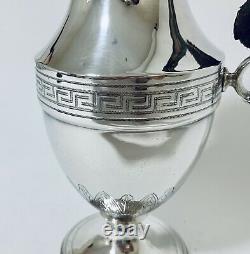 Antique Georgian Scottish Solid Sterling Silver Hot Water Jug Edinburgh 1805