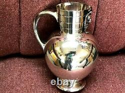 Antique Martin Hall & Co Silver Plated Wine Ewer Or Water Jug Fin 19ème Siècle