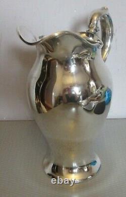 Antique Reed & Barton Sterling Silver Water Pitcher #315 Haut 9 Mono 529g
