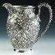 Antique Signé S. Kirk And Son Sterling Silver Repousse Water Pitcher