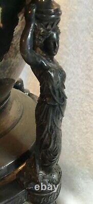 Antique Victorian Silverplate Reed & Barton Pichet Pleine Figural Maidens
