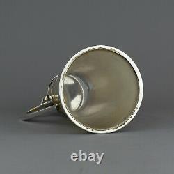 Antique Victorian Solid Sterling Silver & Horn Water / Claret Jug / Decanter