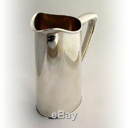Art Moderne Eau Martini Pitcher 1950 Silver Hand Made Sterling