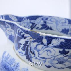 BLEU CLAUDE par JOSIAH WEDGWOOD Pearlware 1825 Grand Pichet à Eau DÉFAUTS