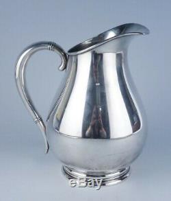 Beaux International Vintage Royal Danish Sterling Silver Water Pitcher Non Mono