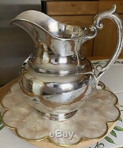 Bigelow Kennard Antique Sterling 5 Pinte Pitcher Eau Crafted Main