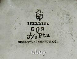 Bigelow Kennard Sterling Water Pitcher C1895