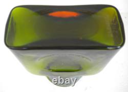 Blenko Glass MINI Bouteille d'eau 384M Édition spéciale Vert / Topaze