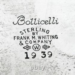 Botticelli Pitcher Eau Frank Whiting En Argent Sterling 1948