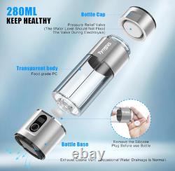 Bouteille d'eau H2 riche en hydrogène infusé à l'hydro utilisant des matériaux de la plus haute qualité