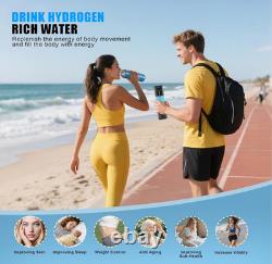 Bouteille d'eau H2 riche en hydrogène infusé à l'hydro utilisant des matériaux de la plus haute qualité