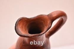 Bouteille d'eau en poterie indienne antique Maricopa Pueblo pichet jarre vase 5.25