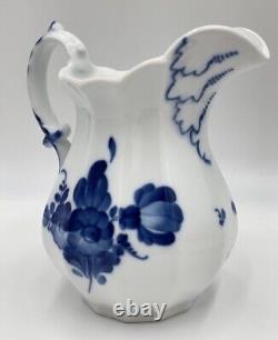 Broc Royal Copenhague Bleu Fleur Pichet d'eau Angulaire #443 Vintage comme neuf
