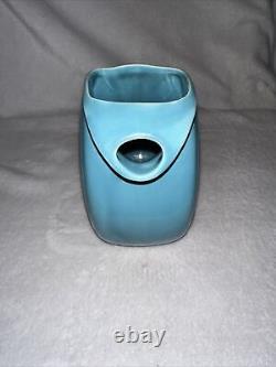 Brocante Fiesta Ware Grande Original Turquoise Blue Water Disc Pitcher Jug 7.25 H