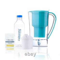 Carafe Filtrante d'Eau Hydrogène Alkaline Élimine le Fluor, le Chlore et les Microplastiques