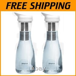 Carafe Filtrante en Verre Puro 1,3L Certifiée NSF avec 2 Filtres Durables