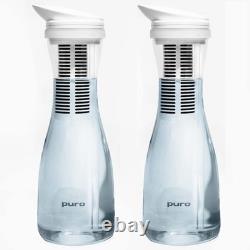 Carafe Filtrante en Verre Puro 1,3L Certifiée NSF avec 2 Filtres Durables