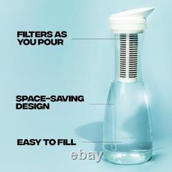 Carafe Filtrante en Verre Puro 1,3L Certifiée NSF avec 2 Filtres Durables
